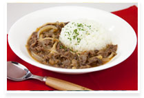 ビーフストロガノフ風煮込み