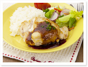 鶏ムネ肉のガーリックバターソテー